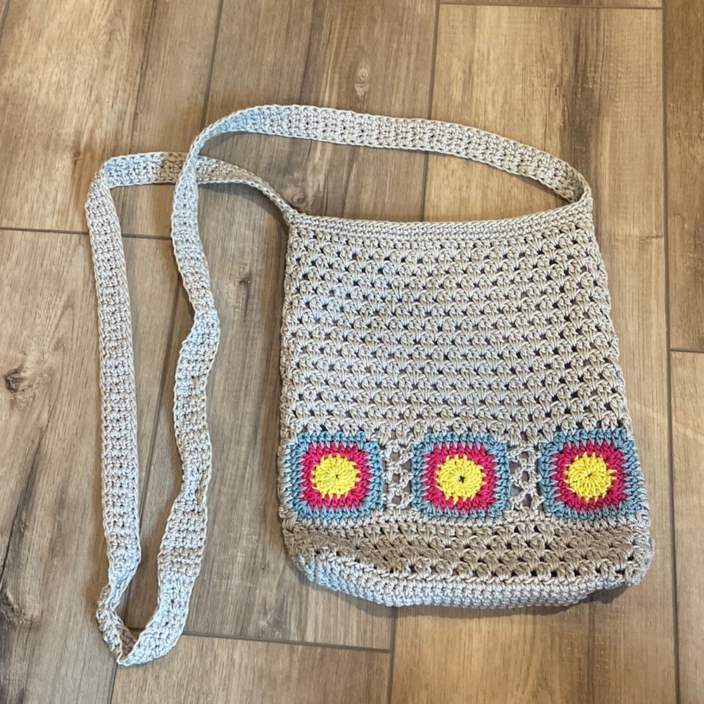Y2K Mudd Crochet Boho Crossbody